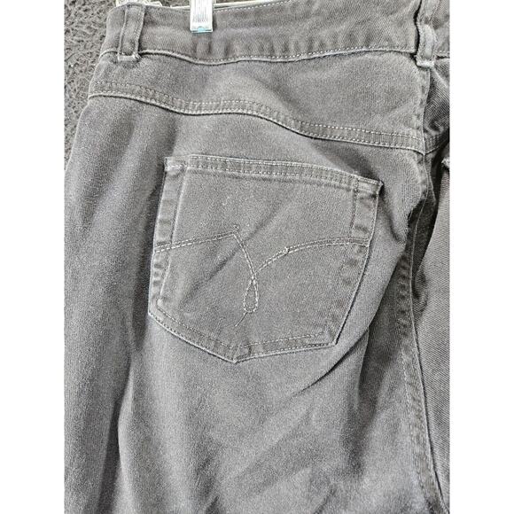 Just My Size Womens Pants Black Size 16W Cotton Blend Stretch Button Zip Pockets - Picture 11 of 12